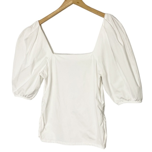 ZARA Puff Sleeve Square Neck Top - Picture 6 of 10